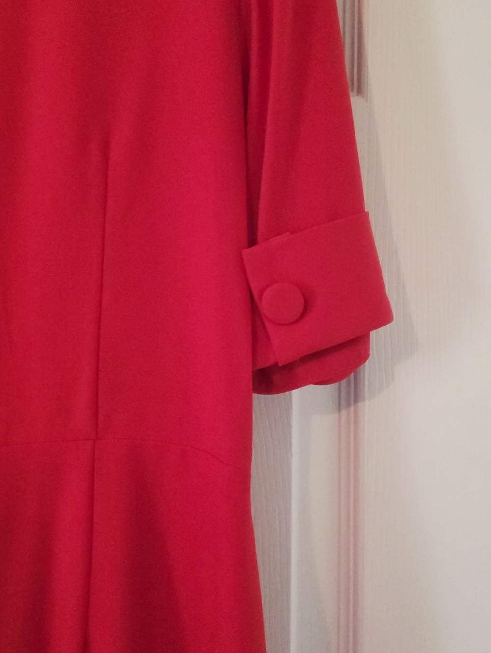 Alex Marie Red Pleated Wrap Rompet Dress - Picture 8 of 10